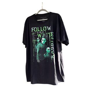 Geek Fuel Exclusive Matrix "Follow The White Rabbit t-shirt Size 3XL NWOT
